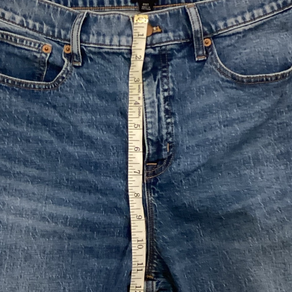 J Crew Medium Wash Full Length Wide-Leg Jeans, Size 29T - Picture 9 of 16